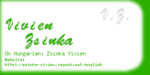 vivien zsinka business card